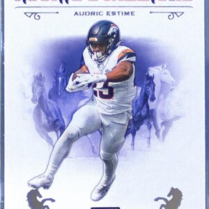 2024 Contenders Audric Estime RC #22 Broncos Rookie Stallions