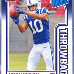 2024 Donruss Adonai Mitchell RC #13 Colts Rated Rookies Throwback