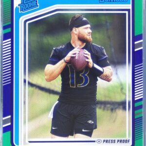 2024 Donruss Devin Leary Press Proof Green RC 329 Ravens