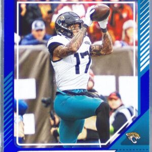 2024 Donruss Evan Engram Press Proof Blue 152 Jaguars