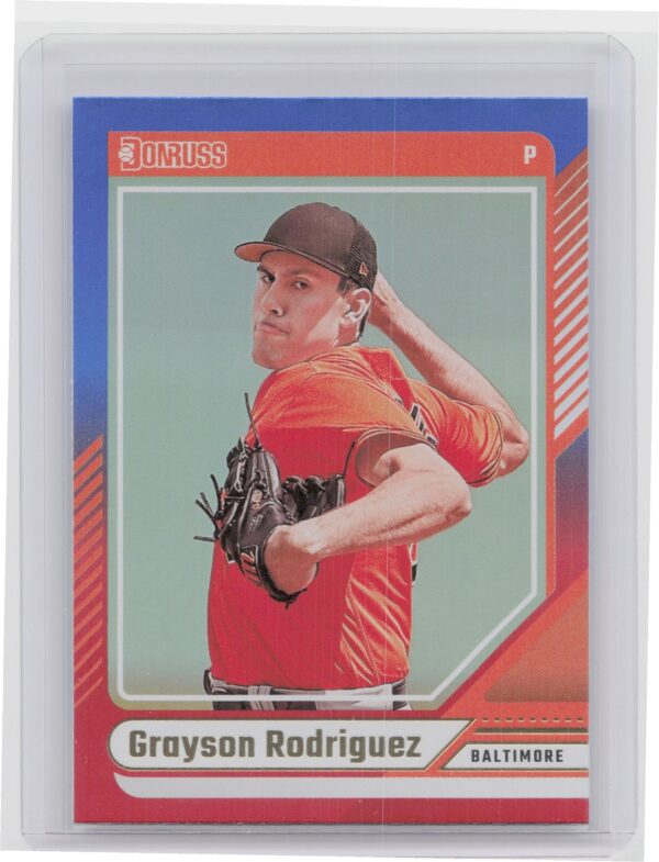2024 Donruss Grayson Rodriguez Red and Blue #62 Orioles