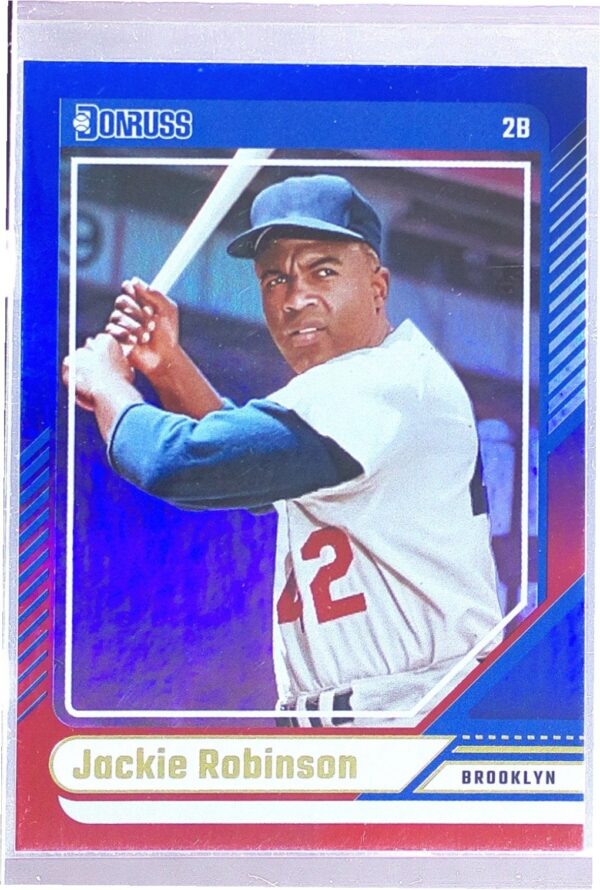 2024 Donruss Jackie Robinson Red and Blue #16 Dodgers