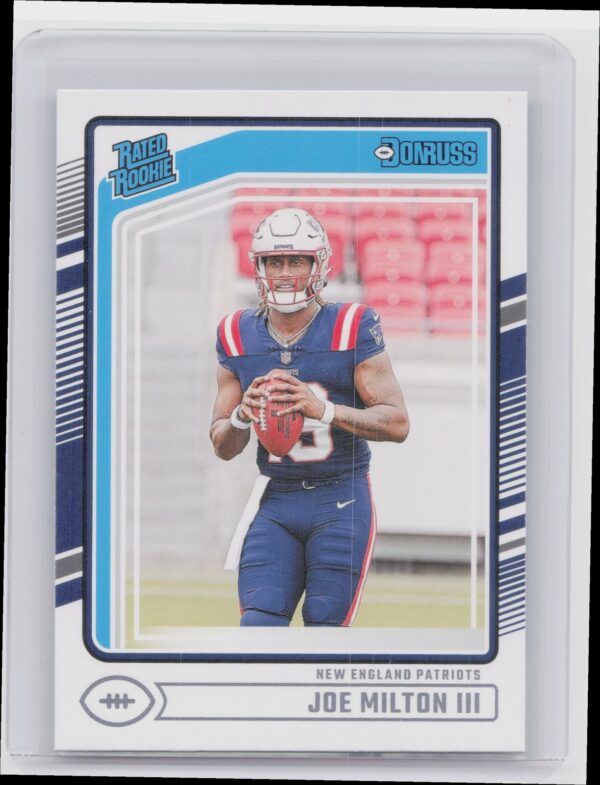 2024 Donruss Joe Milton III RC 319 Patriots
