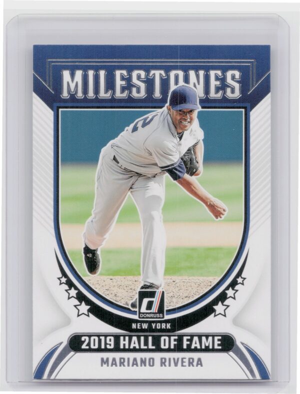 2024 Donruss Mariano Rivera #17 Yankees Milestones 2019 Hall of Fame