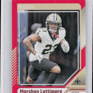 2024 Donruss Marshon Lattimore Press Proof Red 133 Saints
