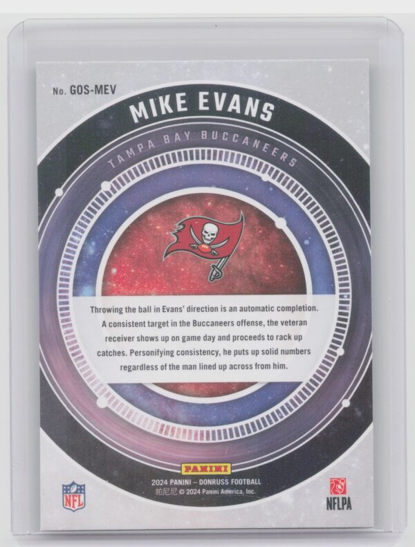 2024 Donruss Mike Evans GOS-MEV Buccaneers Galaxy of Stars - Image 3
