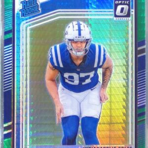 2024 Donruss Optic Laiatu Latu Green Hyper RC #267 Colts