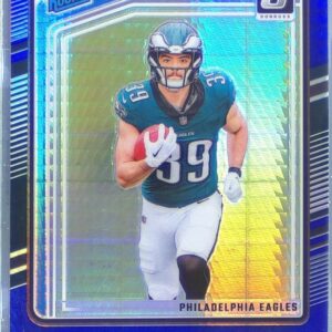 2024 Donruss Optic Will Shipley Blue Hyper RC #298 Eagles