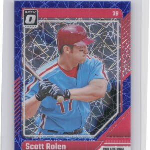 2024 Donruss Scott Rolen Optic Blue Velocity Prizm #12 Phillies