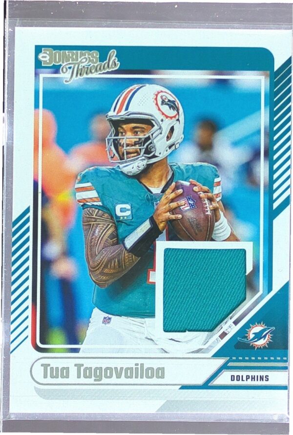 2024 Donruss Tua Tagovailoa JSY DTH-TTA Dolphins Donruss Threads