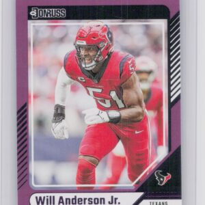 2024 Donruss Will Anderson Jr. Press Proof Purple 131 Texans
