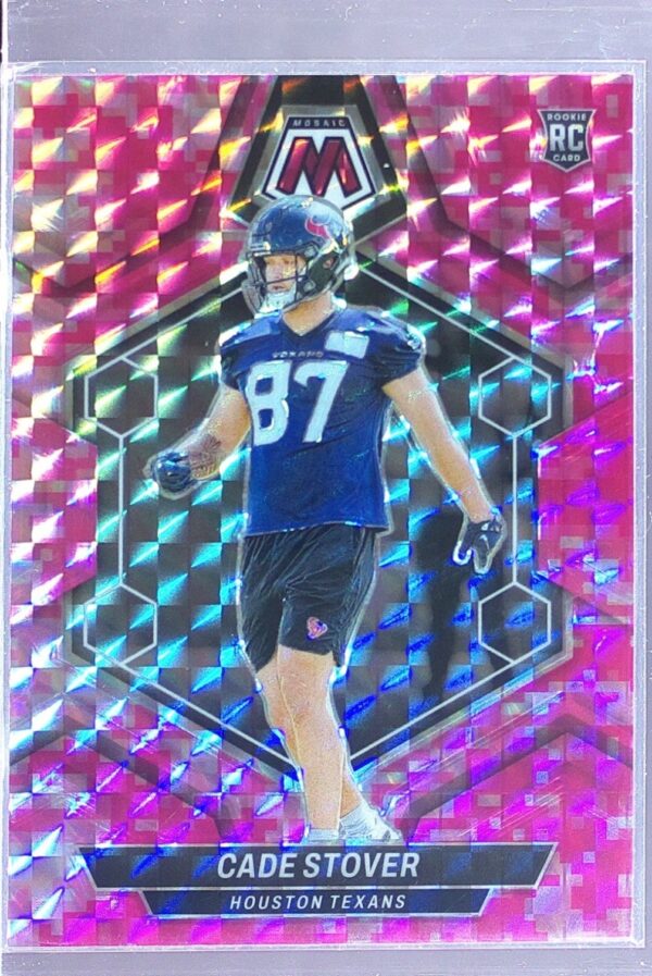 2024 Mosaic Cade Stover Mosaic Camo Pink 384 Texans