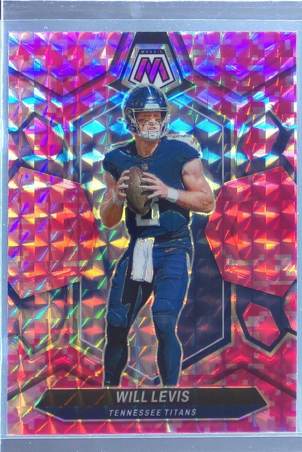 2024 Mosaic Will Levis Mosaic Camo Pink 211 Titans