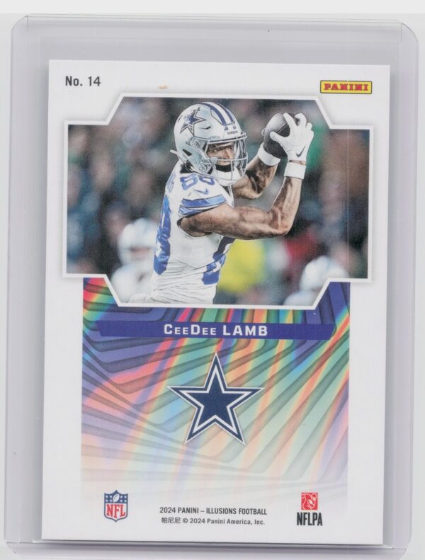 2024 Panini Illusions CeeDee Lamb #14 Cowboys Game Magicians - Image 3