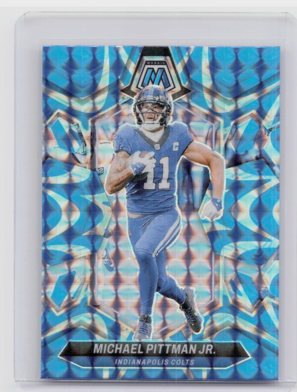 2024 Panini Mosaic Michael Pittman Jr. Mosaic Reactive Blue 94 Colts
