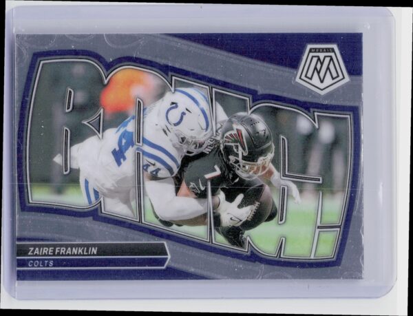 2024 Panini Mosaic Zaire Franklin Bang! 7 Colts