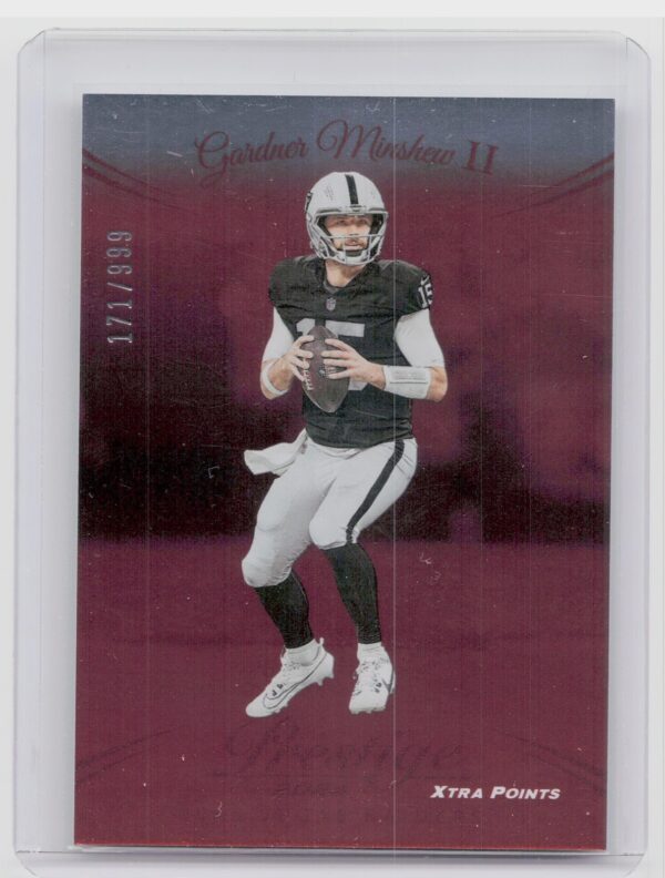 2024 Panini Prestige Gardner Minshew II Red Xtra Points /999 154 Raiders