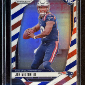 2024 Panini Prizm Joe Milton III Red, White, and Blue Rookie RC Patriots #354