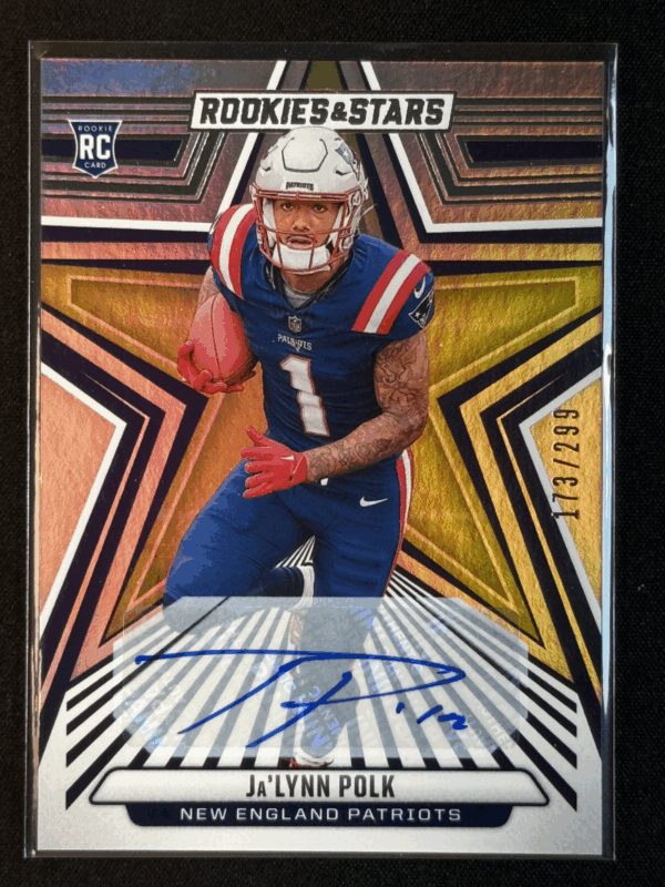 2024 Panini Rookies and Stars Ja’Lynn Polk Autograph Auto /299 Rookie RC Patriot