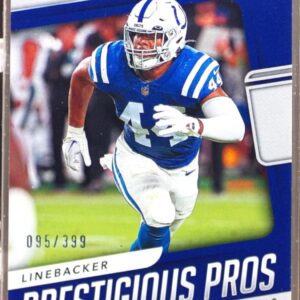 2024 Prestige Zaire Franklin /399 PP-ZFN Colts Prestigious Pros Xtra Points Red