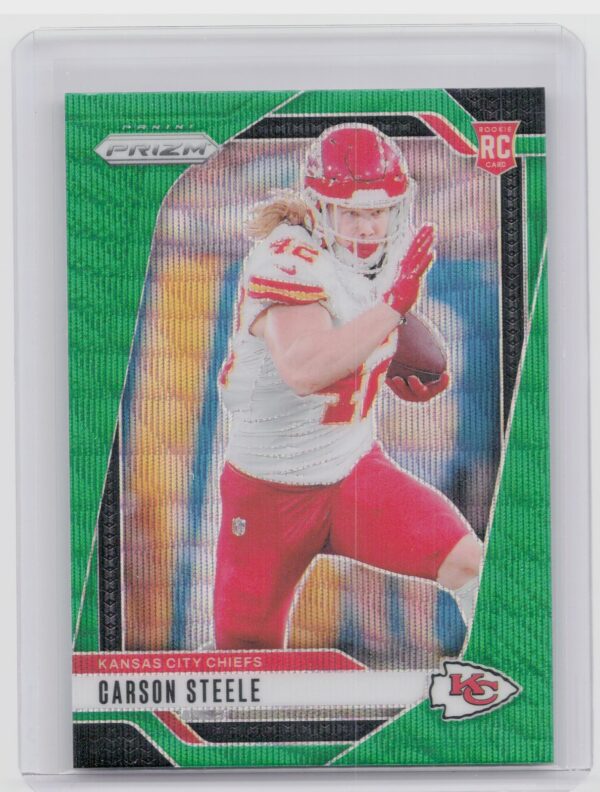 2024 Prizm Carson Steele Green Wave 377 Chiefs