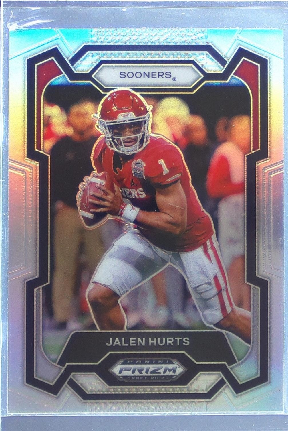 2024 Prizm Collegiate Draft Picks Jalen Hurts Silver 99 Sooners