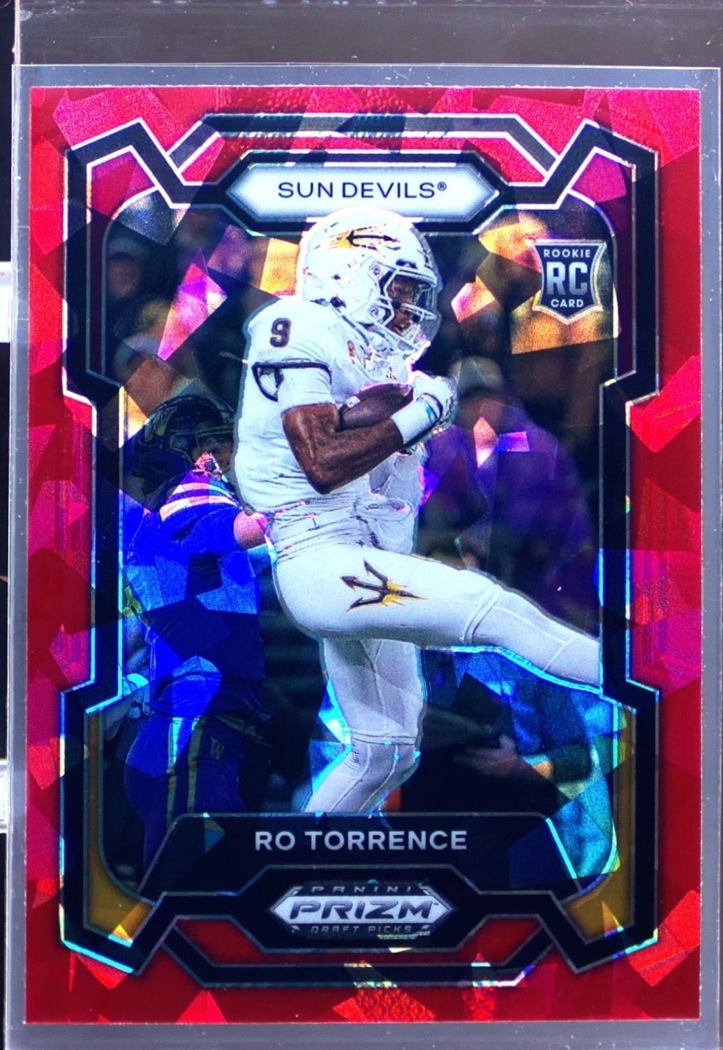2024 Prizm Draft Picks Ro Torrence Red Ice RC #155 Devils