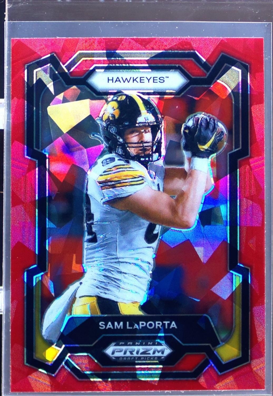 2024 Prizm Draft Picks Sam LaPorta Red Ice #45 Hawkeyes