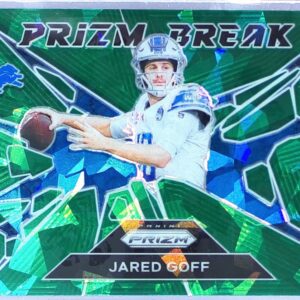 2024 Prizm Jared Goff 9 Lions Prizm Break Green Ice Prizm