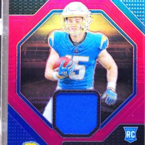2024 Prizm Ladd Mcconkey RC JSY #RG-LMY Chargers Rookie Gear Pink