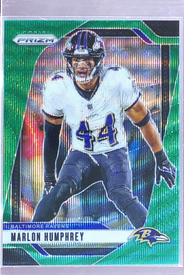 2024 Prizm Marlon Humphrey Green Wave 24 Ravens
