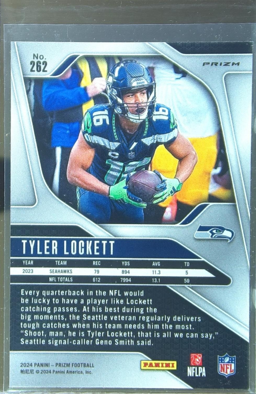 2024 Prizm Tyler Lockett Green 262 Seahawks - Image 3