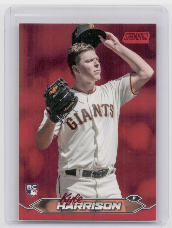 2024 Stadium Club Kyle Harrison Red Foil RC #241 Giants