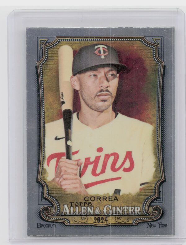 2024 Topps Allen & Ginter Carlos Correa Silver Portrait #90 Twins