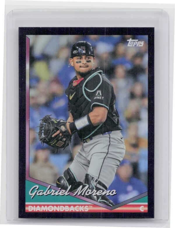 2024 Topps Archives Gabriel Moreno Black Foilboard #215 Diamondbacks