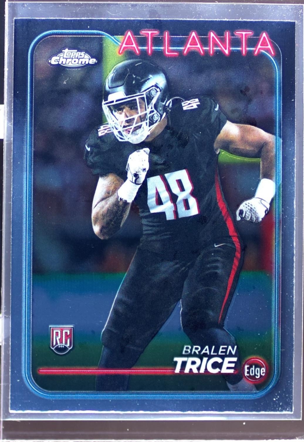 2024 Topps Chrome Bralen Trice RC #234 Falcons