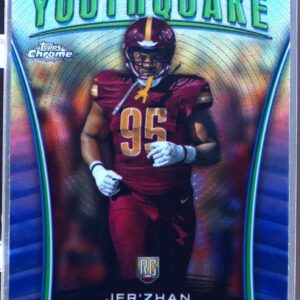 2024 Topps Chrome Jer'Zhan Newton RC #Y-13 Commanders Youthquake Refractor