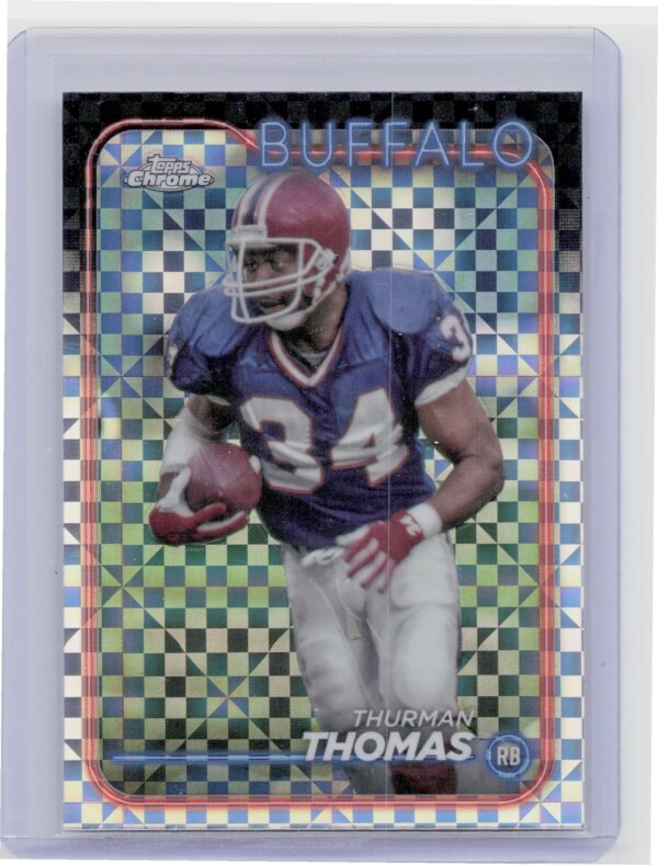 2024 Topps Chrome Thurman Thomas X Fractor #9 Bills