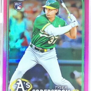 2024 Topps Chrome Tyler Soderstrom Pink Refractors RC #298 Athletics