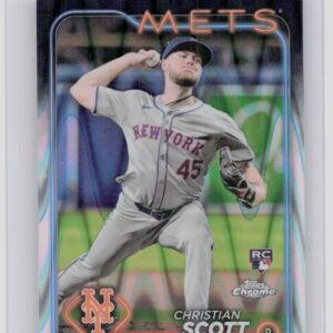 2024 Topps Chrome Update Christian Scott RayWave Refractors #USC110 Mets