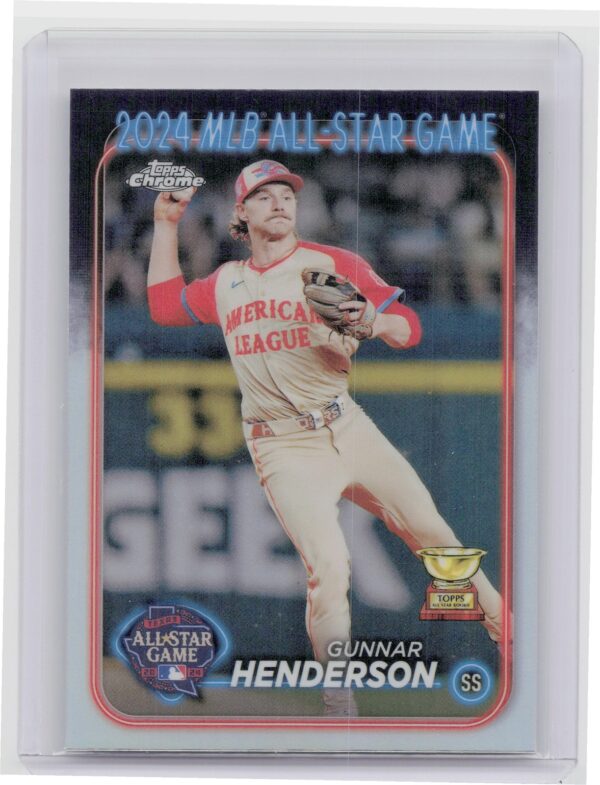 2024 Topps Chrome Update Gunnar Henderson #ASGC-5 Orioles 2024 All Star Game