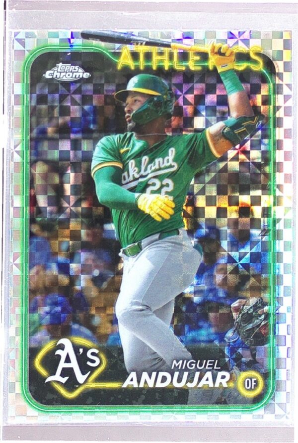 2024 Topps Chrome Update Miguel Andujar X Fractors #USC15 Athletics