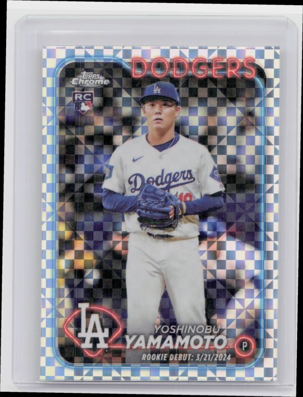 2024 Topps Chrome Update Yoshinobu Yamamoto X Fractors #USC108 Dodgers