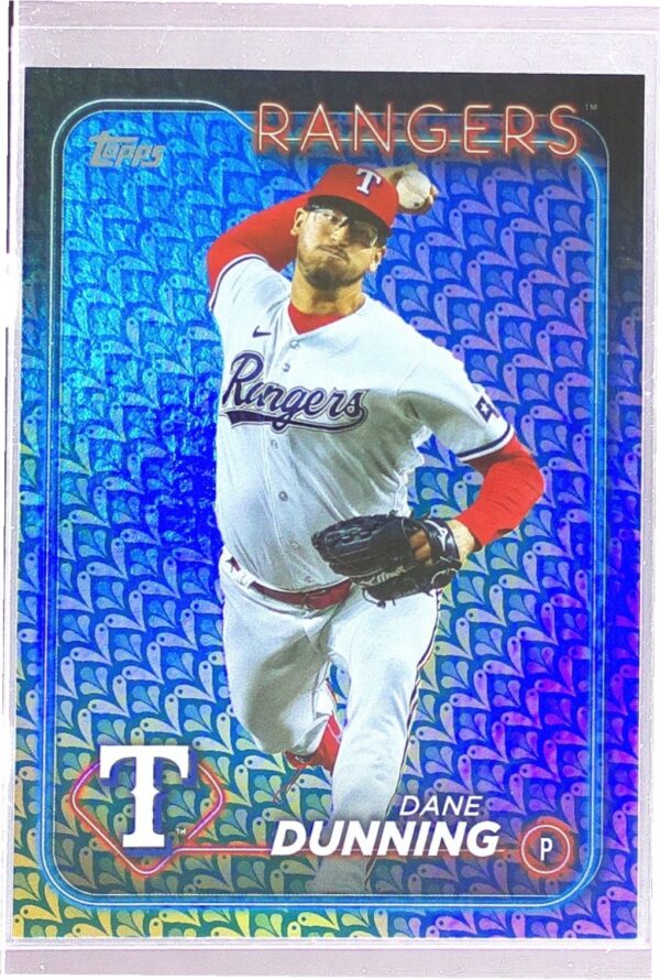 2024 Topps Dane Dunning Holiday #348 Rangers