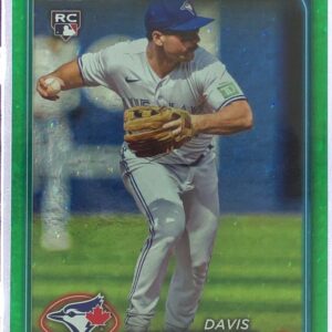 2024 Topps Davis Schneider Green Crackle Foil /499 RC #189 Jays
