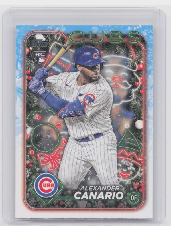 2024 Topps Holiday Alexander Canario RC #H86 Cubs