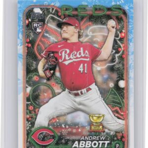 2024 Topps Holiday Andrew Abbott Rookie H82 Reds