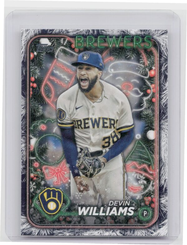 2024 Topps Holiday Devin Williams #H129 Brewers