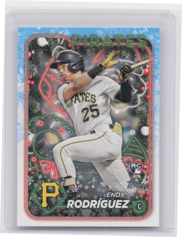 2024 Topps Holiday Endy Rodriguez Rookie #3 Pirates