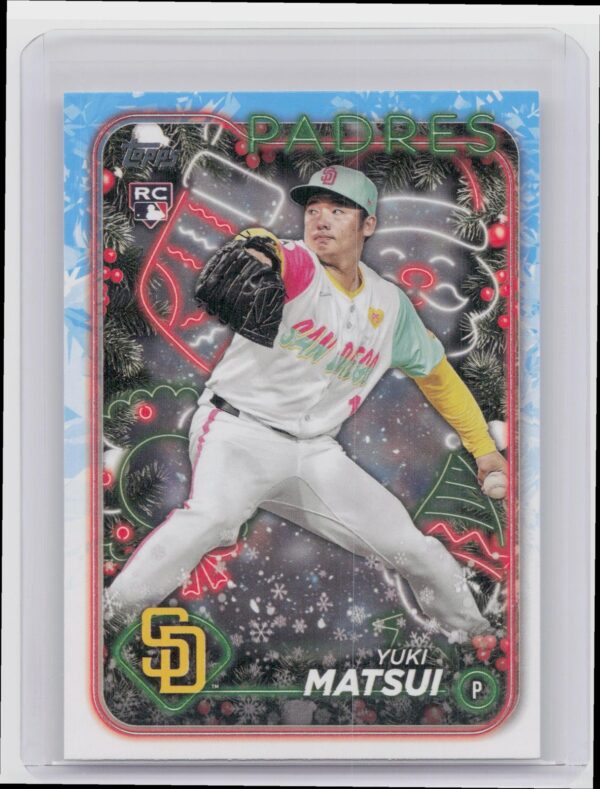 2024 Topps Holiday Yuki Matsui RC #H191 Padres
